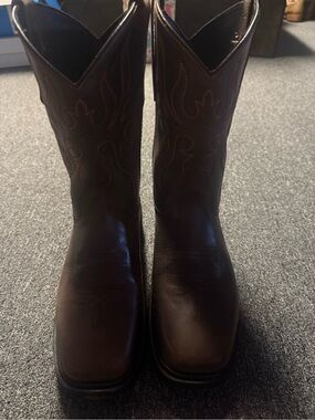 J.B. Dillon Men's Dark Brown Western Cowboy Boots